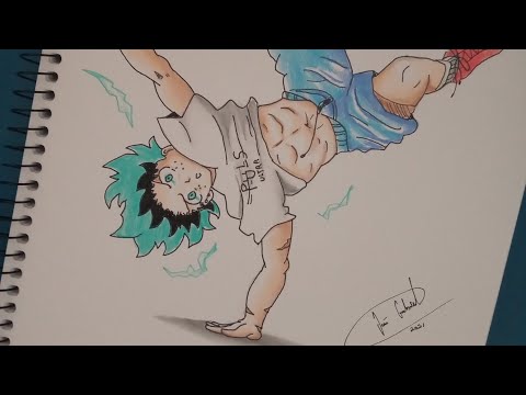 speed drawing midoriya / Boku no hero