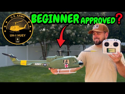 The ULTIMATE scale RC Helicopter is EASY to fly! - Fly Wing RC Huey UH-1