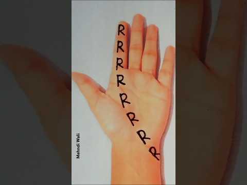 R letter mehndi design #mehandi #youtubeshorts #shorts #trending #viralvideo