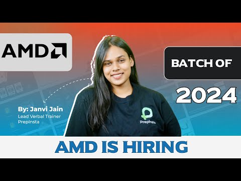 AMD is Hiring | 2024 Batch