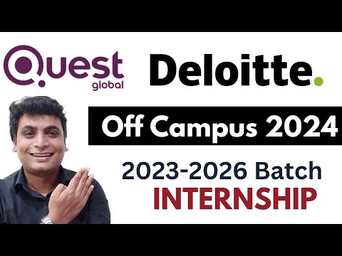 Deloitte Quest Global Hiring Interns and full time ! Internship 2025 ! Remote Hiring