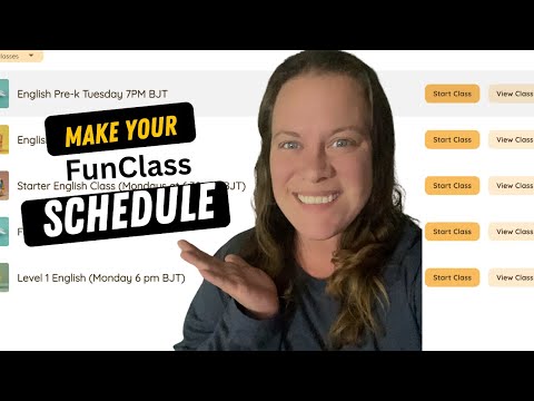 How to set up your online teaching schedule on FunClass & Invite Students