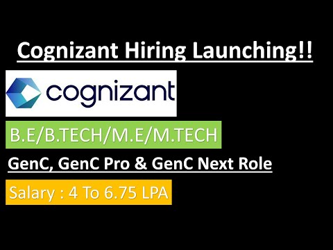 Cognizant Mass Hiring Launching Officially Soon | Jobs for Freshers | Salary : 4 - 6 LPA 🔥🔥