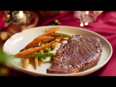 嫩煎牛排佐季節時蔬｜Steak with Seasonal Vegetables｜聖誕餐桌#2｜Cooking ASMR