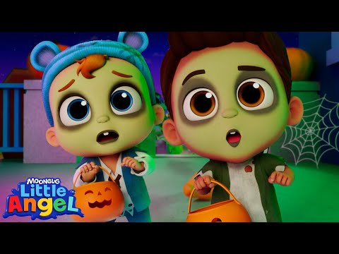 Trick or Treat Halloween Adventure🍬🎃 | Little Angel And Friends Kid Songs