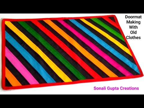 How To Make Doormat At Home | Paydan Banane Ka Tarika | Doormat With Old Clothes #doormatmaking #mat