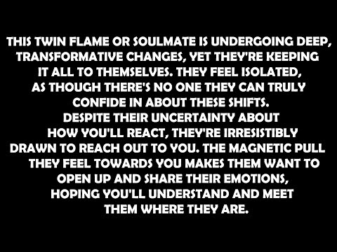 "Big Change Ahead: They’re Ready to Share Their True Feelings… [Soulmate / Twin Flame Reading]."