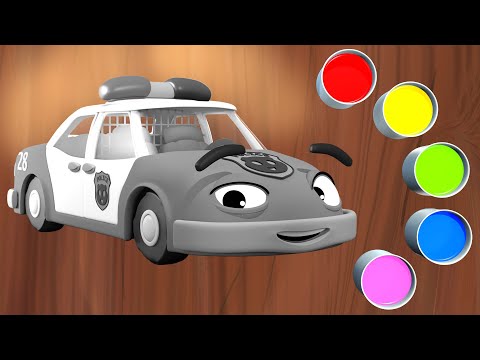 🚓🎨 Playful Patrol Learning Colors with Police Car - Finger Family & Kids Songs