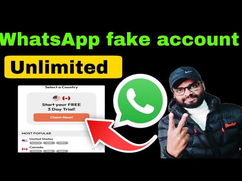 Create WhatsApp fake account unlimited | how to create WhatsApp fake id with Internet numbers 2024