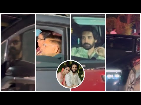 Celebrity’s Snapped at Naga Chaitanya Sobhita Dhulipala Wedding | Chiranjeevi , Prabhas , Allu Arjun