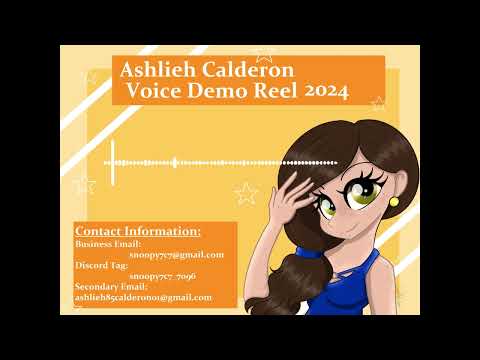 Ashlieh Calderon 2024 Voice Demo Reel