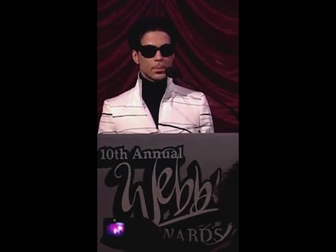 Prince Accepts His Lifetime Achievement Award at the 10th Annual #Webbys