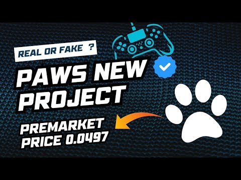 Paws Airdrop Update | Real or Fake ? | Paws New Project | Premarket Price 😲