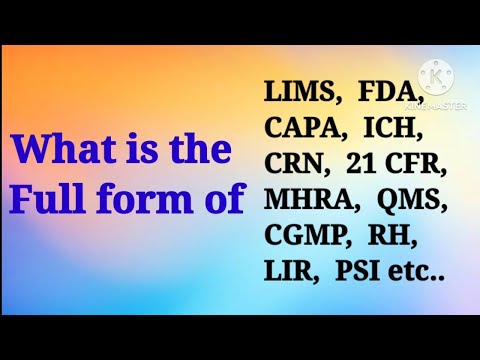 Pharma company's using short cut words in QC !! Full forms !! Abbreviation !! QC & QA department