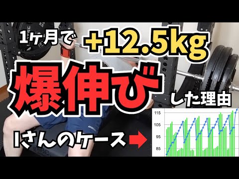 【ベンチプレス】1年停滞から1ヶ月でMAX+12.5kg！10/8/5プログラムを取り入れたIさんのケース。