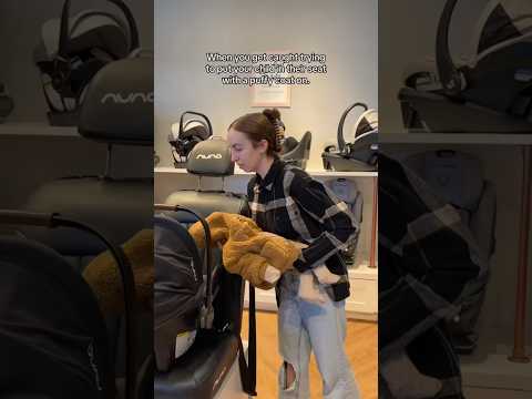 NEVER place a child in their car seat with a puffy coat!! 🙅‍♀️ #shortvideo #short #shorts #carseat