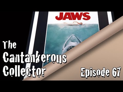 Episode 67: JAWS Movie One Sheet Lithograph Poster by Vice Press Unboxing & Review KILLER SHARK!!