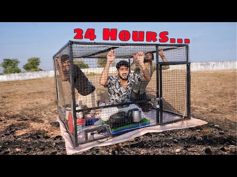 Living 24 hours in animal cage challenge