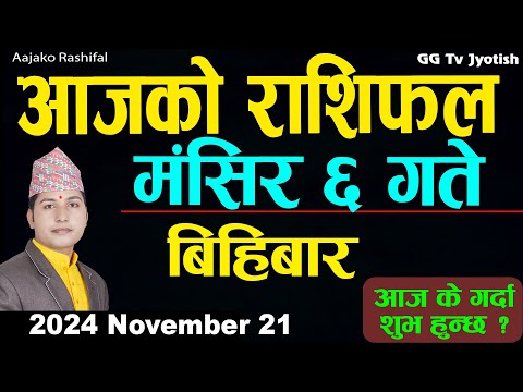 Aajako Rashifal Mangsir 6 | 21  November  2024| Today's Horoscope arise to pisces | Aajako Rashifal