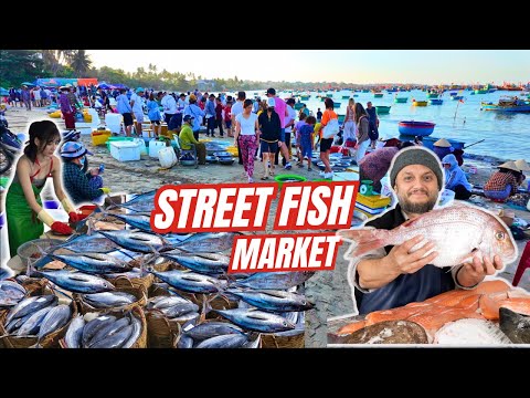 Amazing!! Rural idyllic Village And Beautiful Street Fish Market