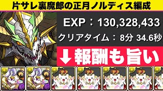 【片サレ裏魔廊】正月ノルディスでランク上げ&ニジピィ/たまドラも乱獲可能！裏修羅EXP1.5倍イベント期間中！【パズドラ】