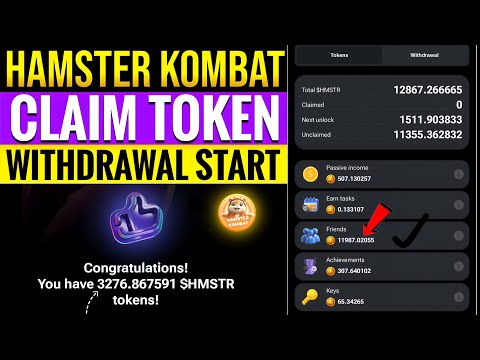 Hamster Kombat Token Distributed | Hamster Kombat Token Withdrawal Start | Hamster Airdrop Claim