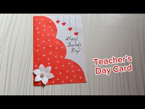 Teacher's Day Card Idea /Easy & Beautiful Greeting Card