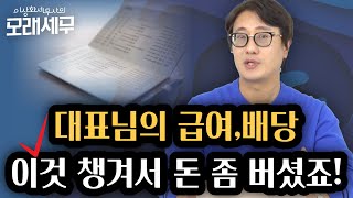 대표님 급여와 배당, 그동안 마음대로 하셨다고요?  “급여와 배당 활용시 꼭 확인하고 적용할 사항들"  [모래세무 158화]