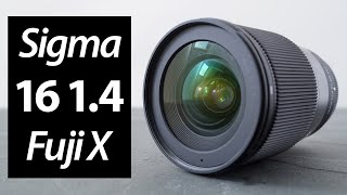 Sigma 16mm f1.4 REVIEW for Fujifilm X vs XF 16 1.4