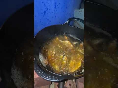 Frying #fish #sardines Outside