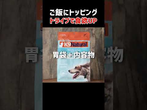 【ドッグフードのトッピング】王道と特殊な２種のトライプを紹介します #K9Natural #ドッグフード #トッピング