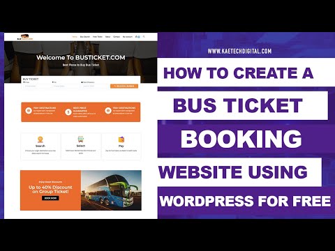 How to Create a Bus Ticket Booking Website Using WordPress For Free