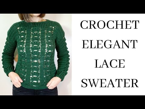 Crochet Elegant Lace Sweater