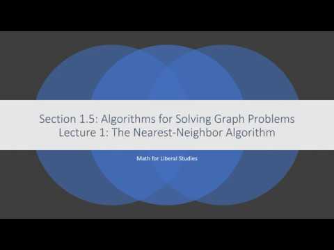 Math for Liberal Studies - Lecture 1.5.1 The Nearest-Neighbor Algorithm