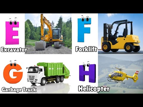 Vehicles ABC Song for Children's | Phonics for Kids | Learn English Alphabet Letters