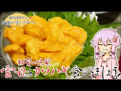 結月ゆかりのお腹が空いたのでVol.24 「初夏の雲丹とカワハギ食べましょう」