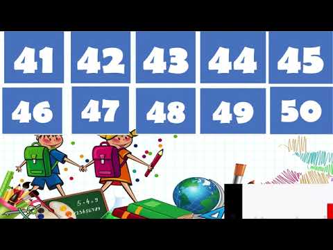 COUNTING NUMBERS 1 to 50 / IN WORDS