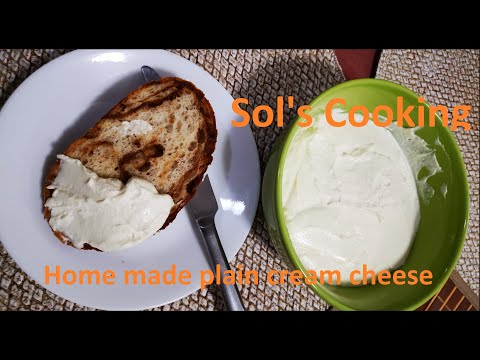 Plain Cream Cheese || How to make plain cream cheese at home