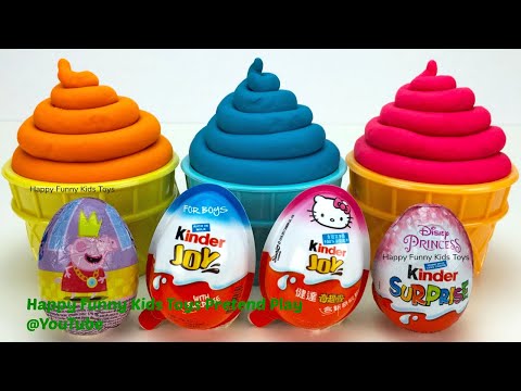 Play Doh Twirl Cups Surprise Toys Kinder Surprise Eggs