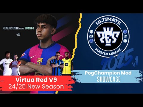 [TTB] VIRTUA RED V9 NEW SEASON + POGCHAMPION MOD SHOWCASE! - BALLS, BOOTS, MANAGERS, KITS, AND MORE!