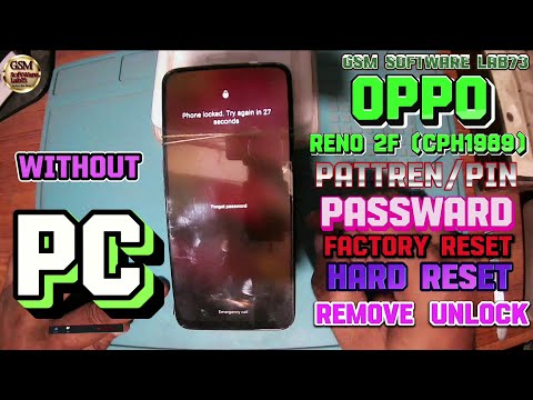 Oppo Reno 2F Hard Reset|Oppo CPH-1989 Factory Reset|Oppo Reno 2F Pattern Lock 🔒Remove without PC.