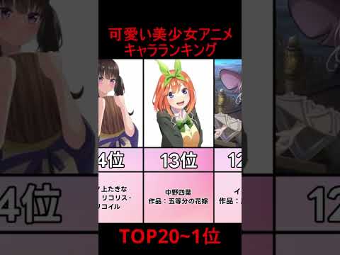 可愛い美少女アニメキャラランキングTOP20 #アニメ #ランキング #可愛い