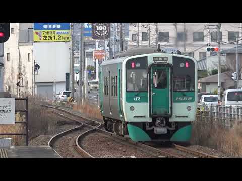 高徳線 1500形普通 八栗口駅発車