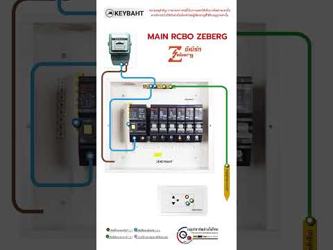 วงจรต่อตู้ไฟ Consumer unit wiring brand Zeberg #diy #electrical #ช่างไฟฟ้า #บ้านและสวน