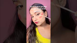 Blush Hack : Perfect Shade in 20 Seconds 💖✨ #blush #makeuphack #viral #trending #ytshorts #beauty