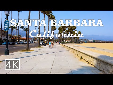 [4K] Santa Barbara Coastal Walk - California