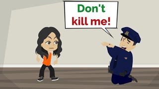 Nora destroys policeman BOB... | Fun English Story | Practice English Conversation