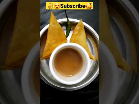 Samosa withTea😍👌             |Teatime|  #shorts #viral #shortsfeed #trending