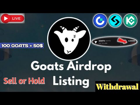 goats airdrop listing live #goatsairdrop #listing #live