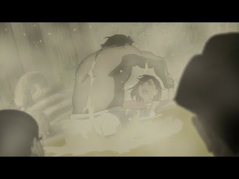 Momo Surrounded by Old Men in an Onsen | Dandadan - Episode 12 ダンダダン